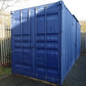 20ft shipping container 20ft x 8 5ft with additional side 8ft panel side doors