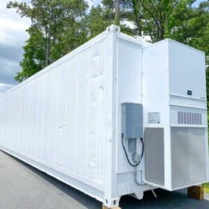 40 ft high cube insulated shipping container with 5 ton bard hvac unit